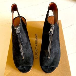 Lucky Brand Suede Booty - 8.5